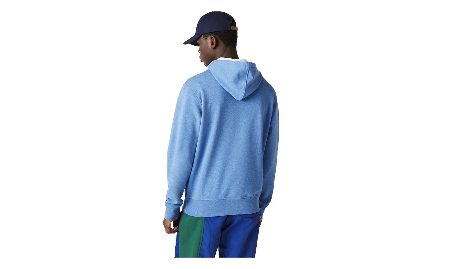 Signature Hooded Flecked Cotton Fleece Hoodie "Blue Chine" SH2059 HG3