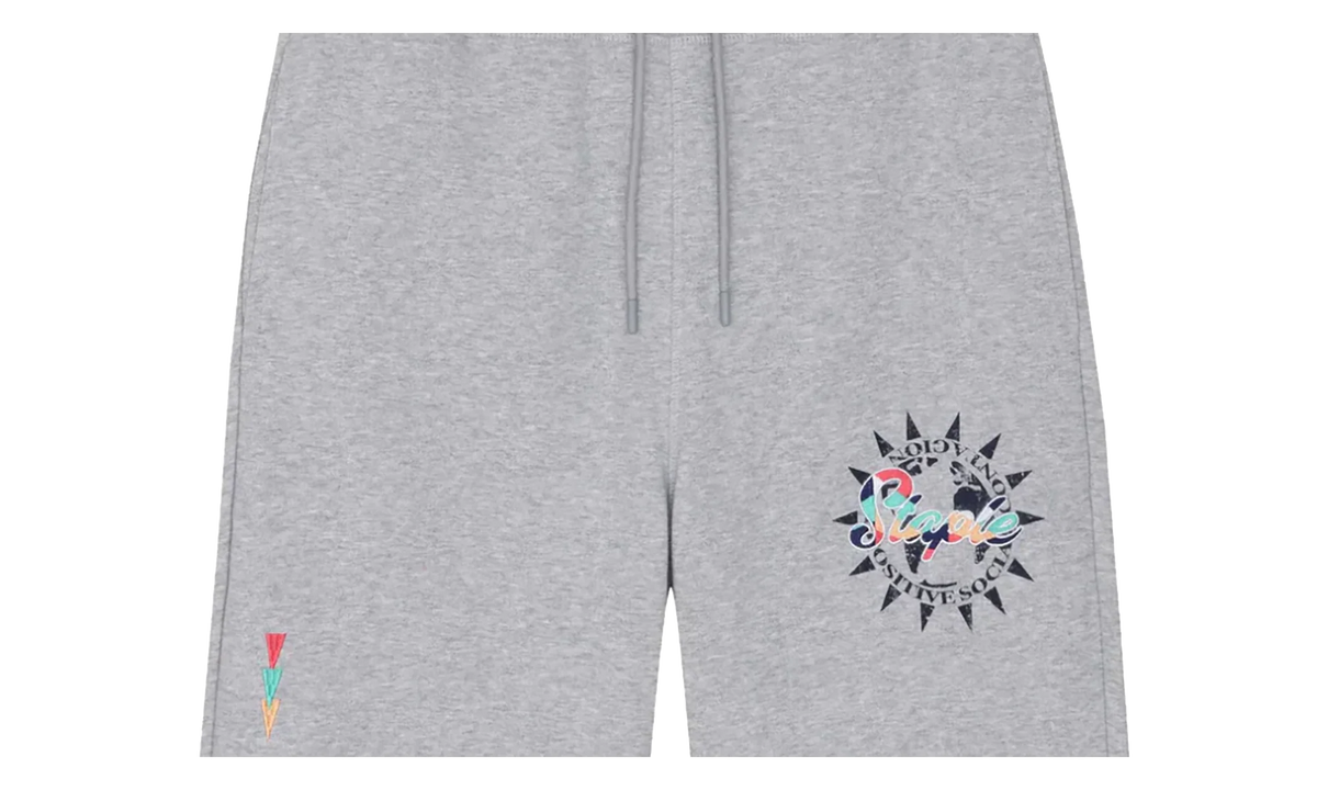 Shadyside Embroidered Sweatshort "Heather Grey" 9DE928A3