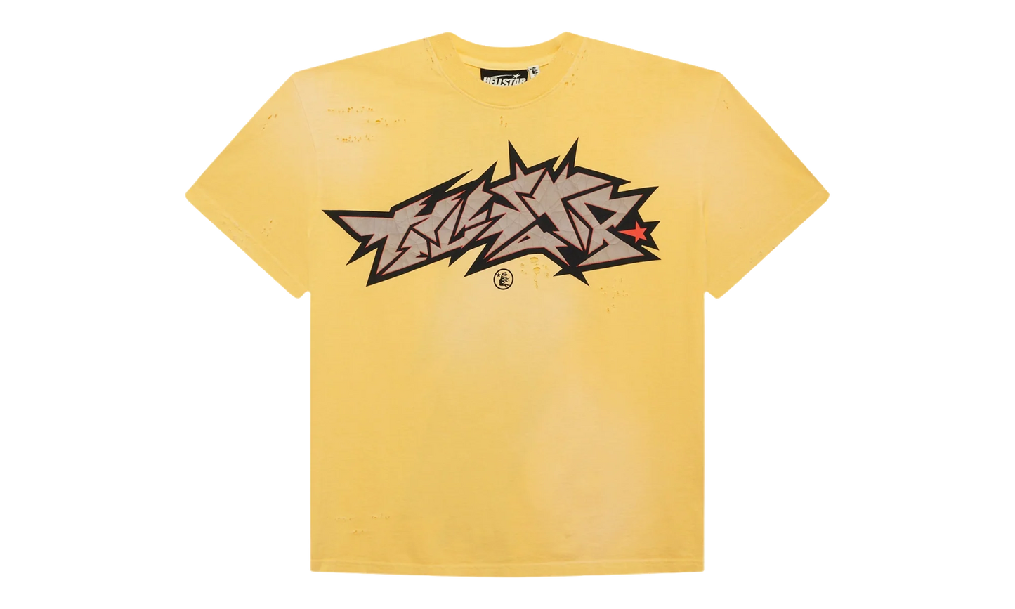 Crack Print Tee "Yellow" HSR205