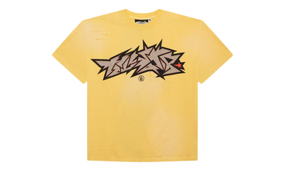 Crack Print Tee "Yellow" HSR205