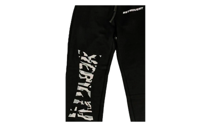 Rhinestone Rebirth Sweatpants "Black" RET030