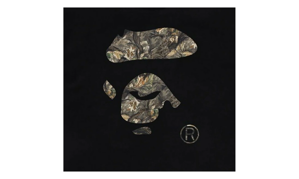 Tree Edge Camo Ape Face Tee "Black / Brown" 1L80110032 BLK