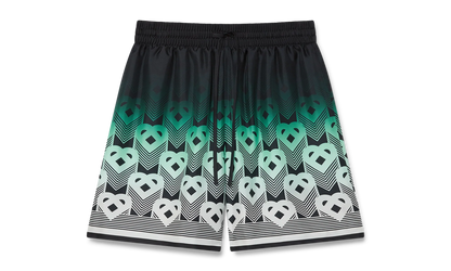 Gradient Monogram Silk Shorts "Green" MPF25 TR 012 01
