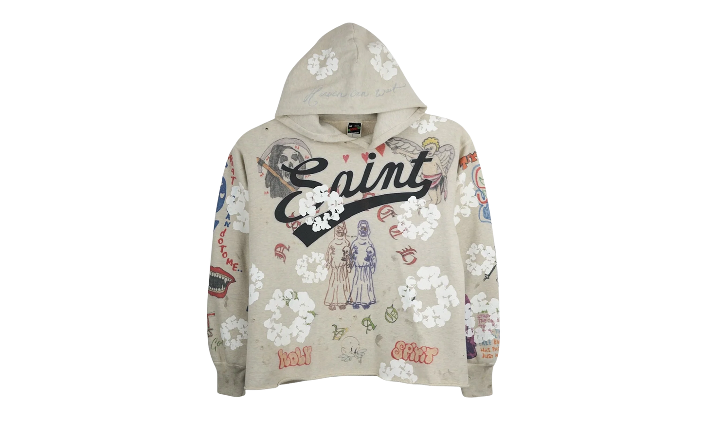Graffiti Hooded Sweatshirt "Saint Michael - Multi" DT368