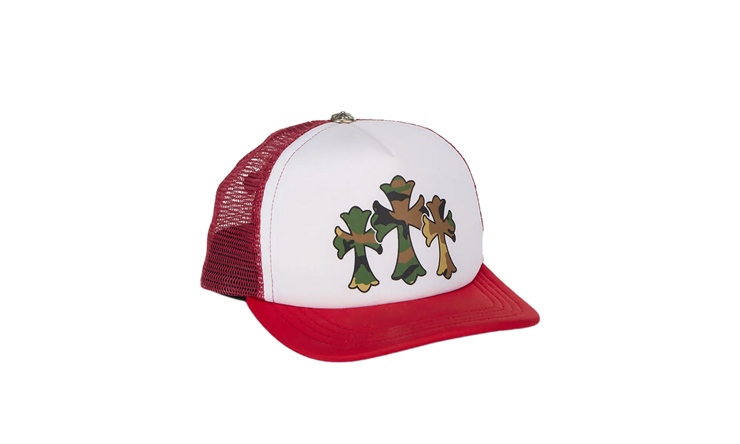 Triple Cross Trucker Hat "Red/White" CHRM0054