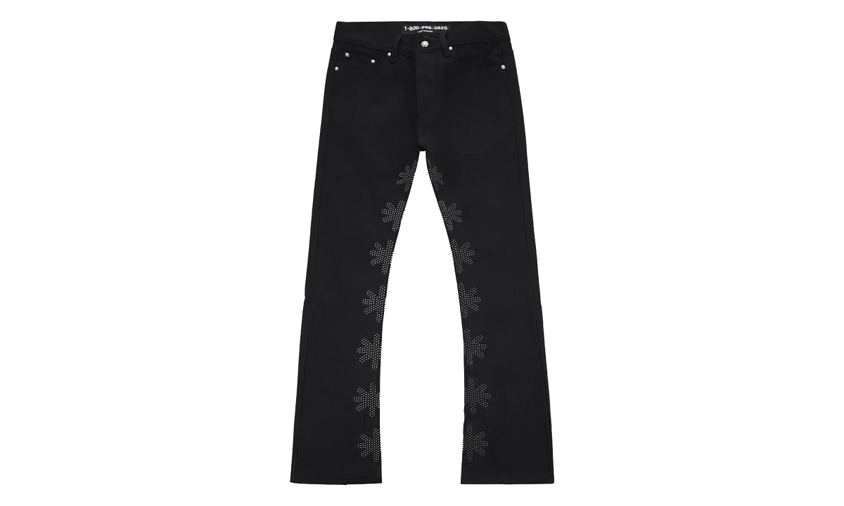 Studded Denim Pants "Black" LSDSB