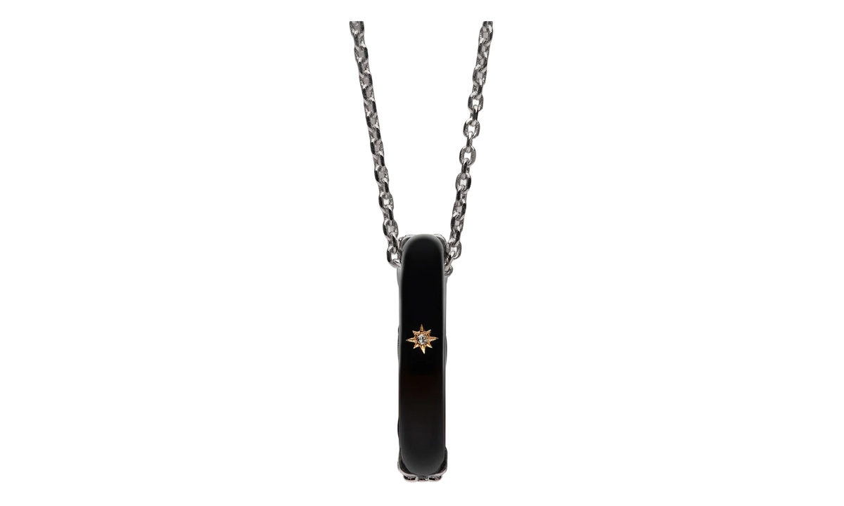 PENDANT NECKLACE WITH STAR DETAIL "Black / Silver" SM1UU0056P6478964