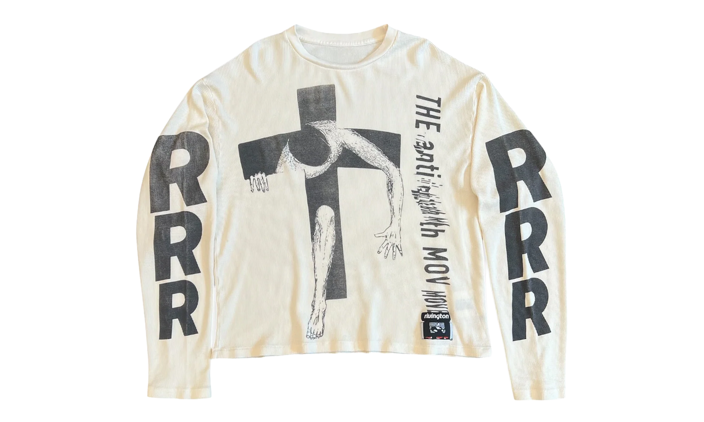 Pop-Out Thermal Long-Sleeve Tee "Max White" POPT LS92