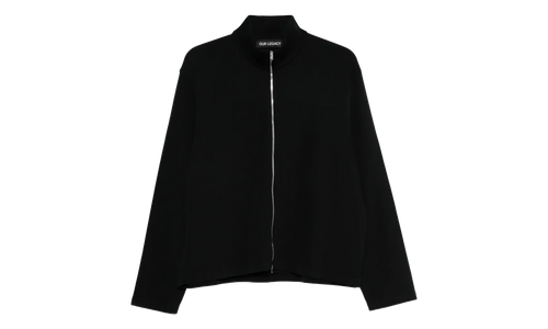 Shrunken Full Zip Jacket "Black" M2266SBA