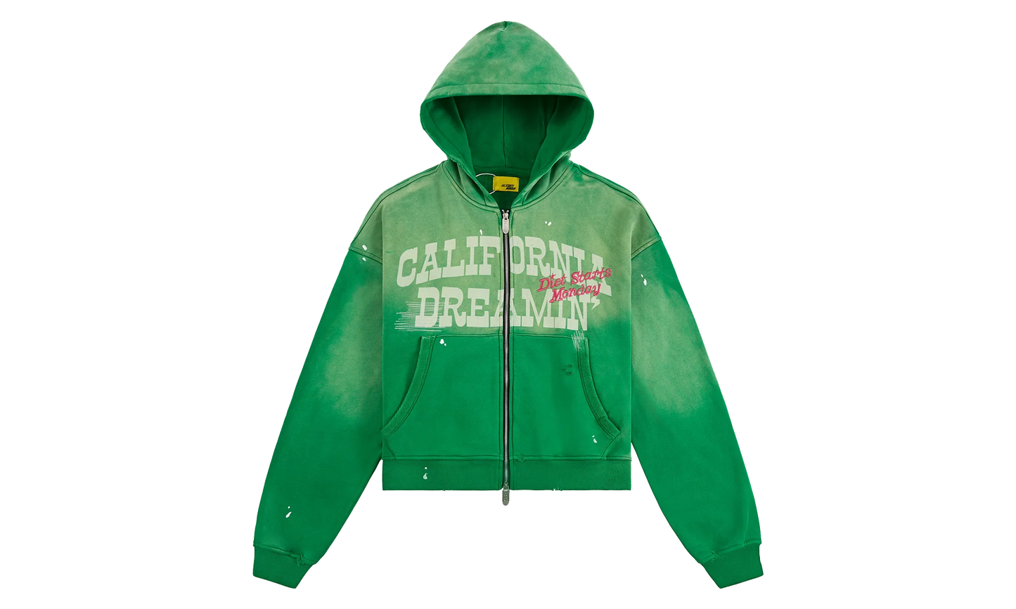 California Dreaming Full Zip Hoodie "Green" DSM S26 015
