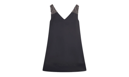 EMBROIDERED V-NECK DRESS "Black" RW DR9014 5584 P23 10