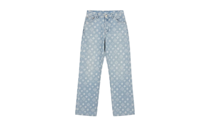 RELAXED-FIT MONOGRAM JEANS "Blue" M AW25 TR 356 01