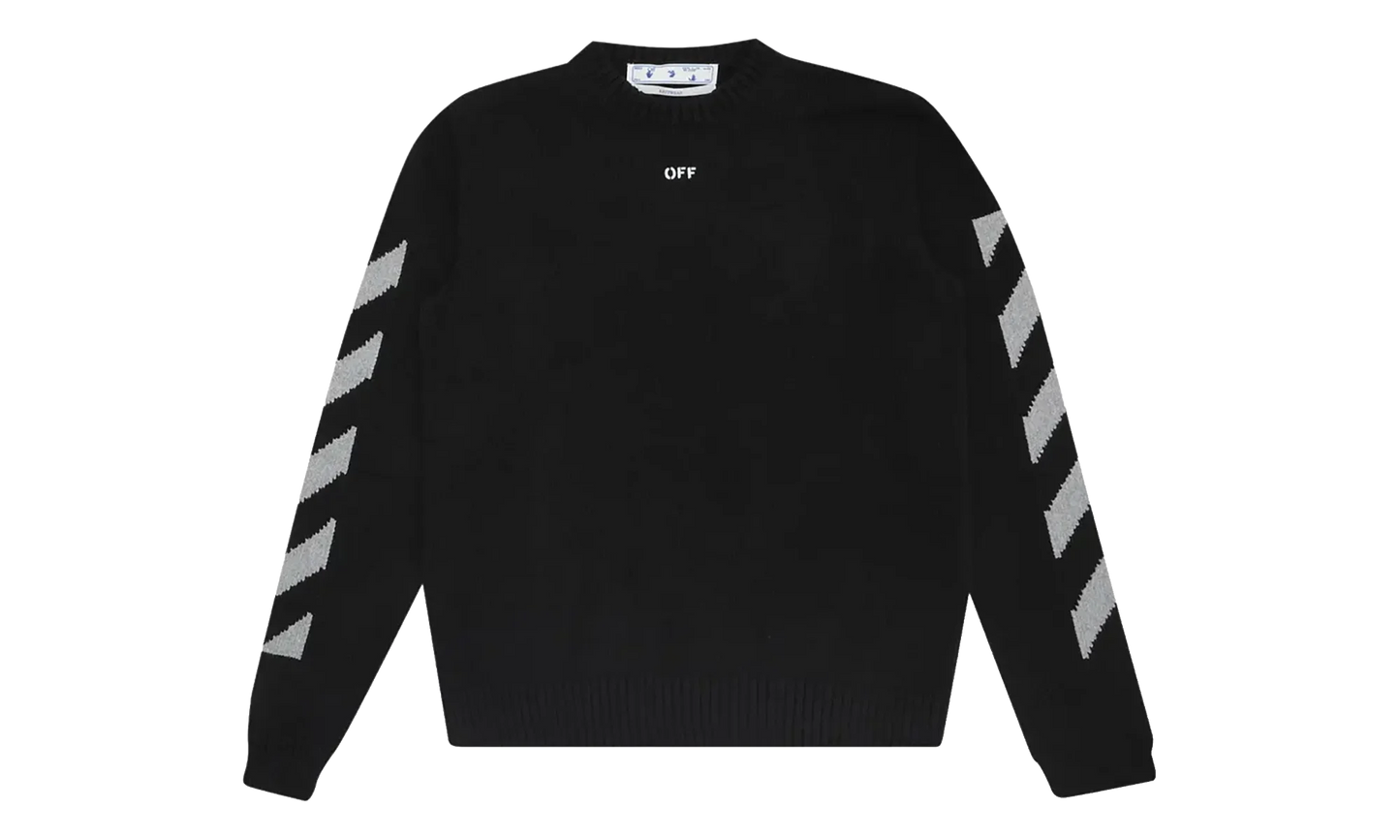 Arrow Knit Crewneck "Black" OMHE023R21KNI0011041