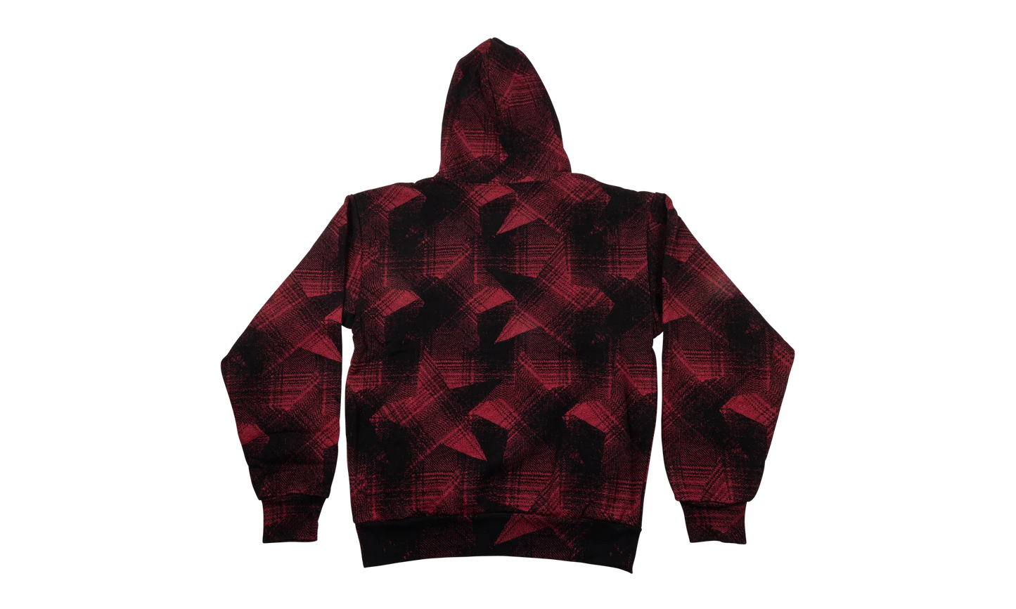 PLAID SPLATT HOODIE "Black" SP5der299