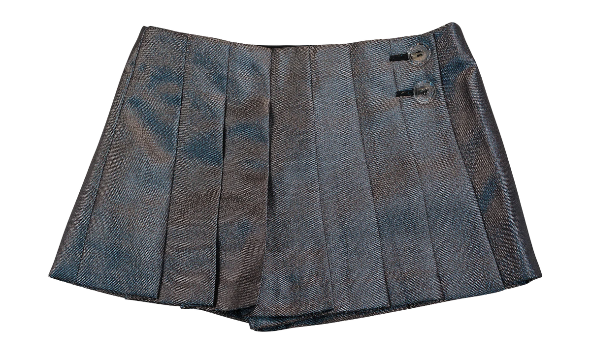 PLEATED MINI SKIRT WMNS "Blue" 95 OKO 0002