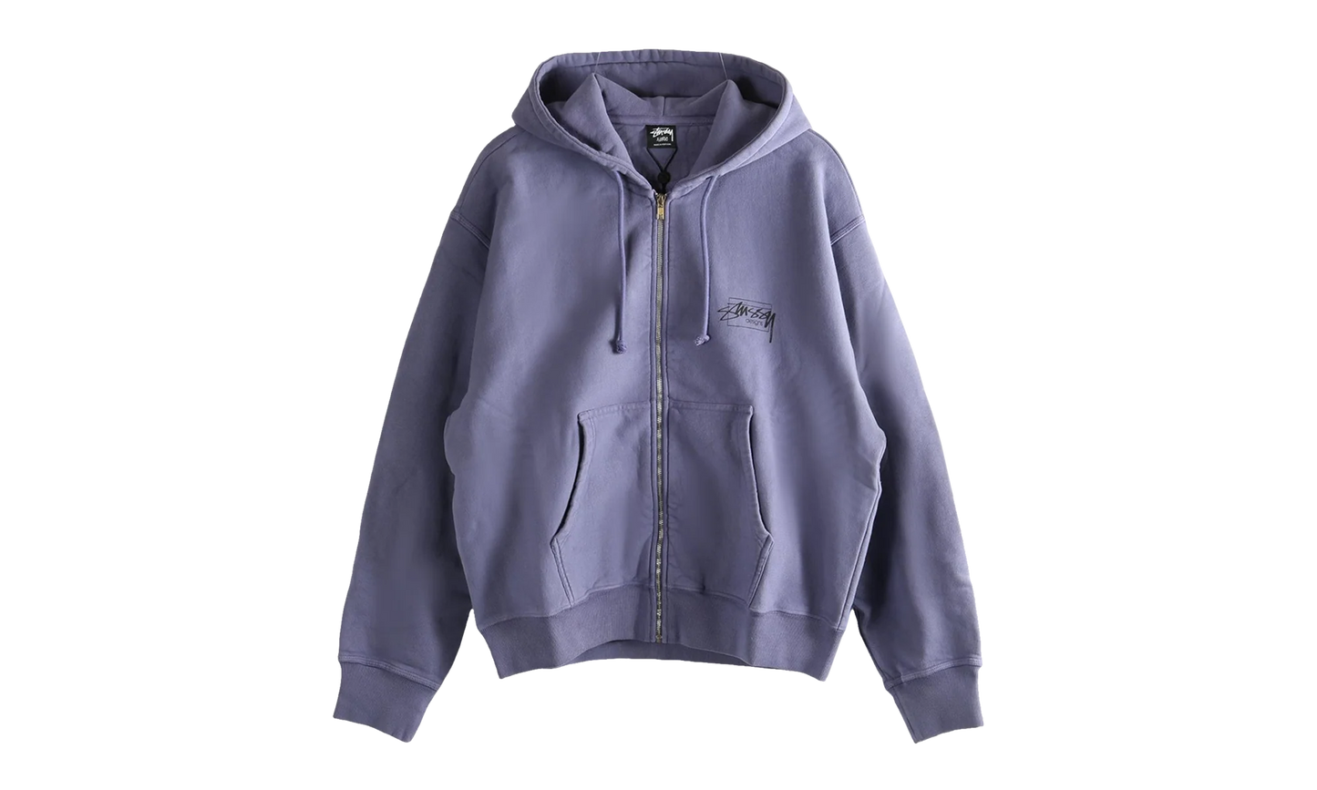 Modern Age Pig Dyed Zip Hoodie "GRAPE" 1975079 GRPE