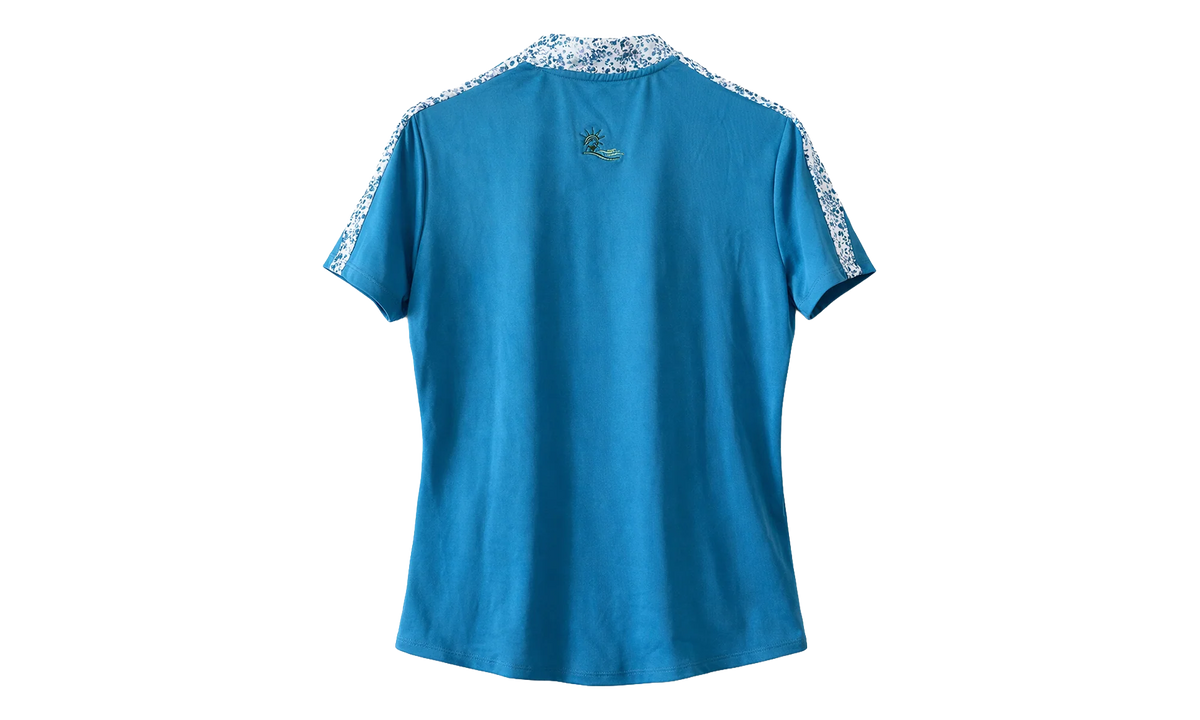 Novelty Sleeveless Polo WMNS "Glow Blue" EI7529
