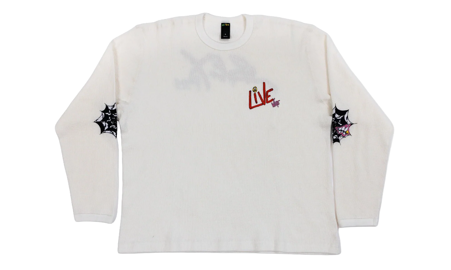 Live Sex Records long sleeve thermal "White" MB19