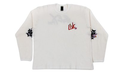 Live Sex Records long sleeve thermal "White" MB19
