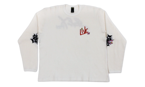 Live Sex Records long sleeve thermal "White" MB19