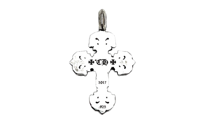 Filigree Cross Pendant With Ballchain "Silver" CHRM0803