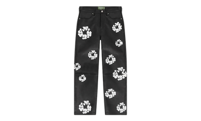 Levi's Leather Cotton Wreath Logo Pants "Black / White" DT340