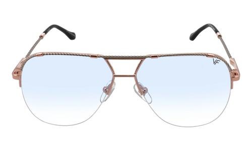 Blanco Half Rim 24KT Two-Tone "Rose / White Gold / Blue Gradient Photochromatic" HRBA2 0007 17A4