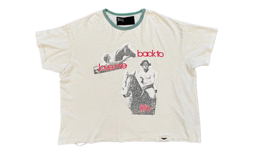 Back To Life Ringer Tee "White" 2U005Q1010VWT