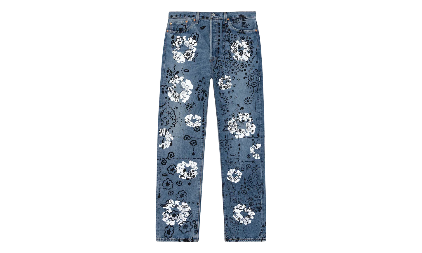Irak Levi's 501 Wreath Logo Jeans "Light Wash / Vintage Indigo / Black" DT294