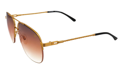 Collins Half Rim 24KT "Yellow Gold / Brown Triple Gradient" MPCL2 0002 54T5