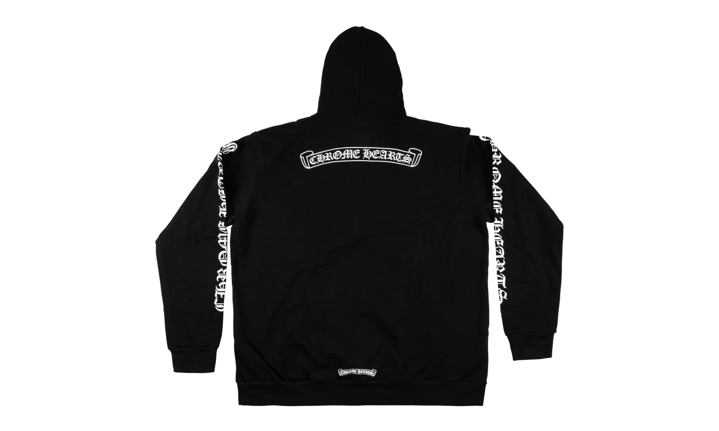 Scroll Zip up Hoodie "Black" CHRM0827