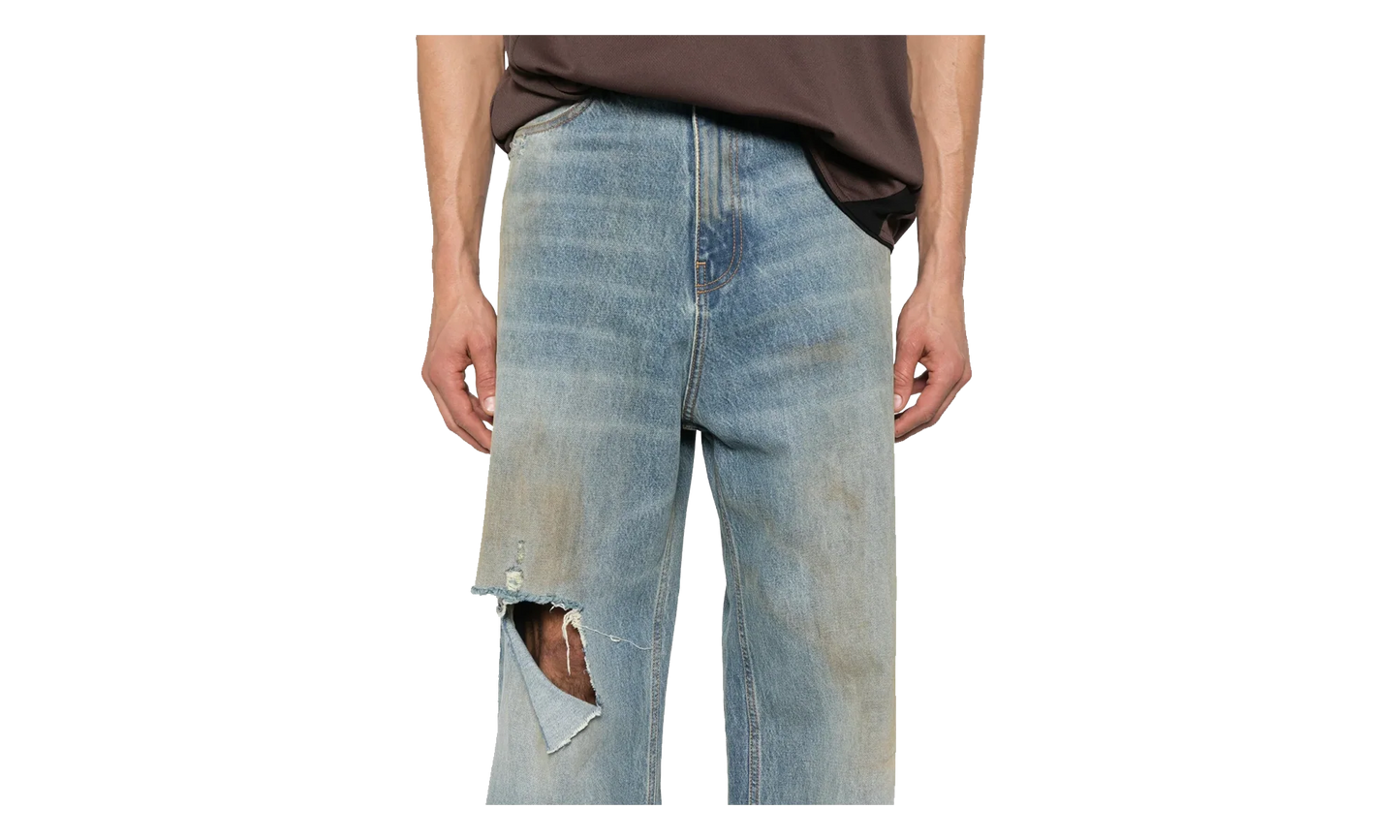Distressed Baggy Jeans "Light Blue" UH76DP180LD LIGH