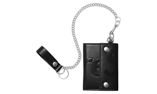 Leather Chain Wallet "SS25 - Black" SU27206