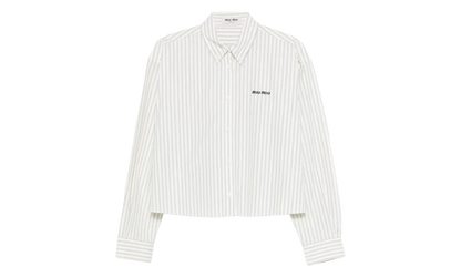 Striped Poplin Shirt WMNS "Cream" MK1659 180U F0061