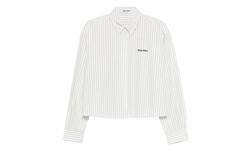 Striped Poplin Shirt WMNS "Cream" MK1659 180U F0061