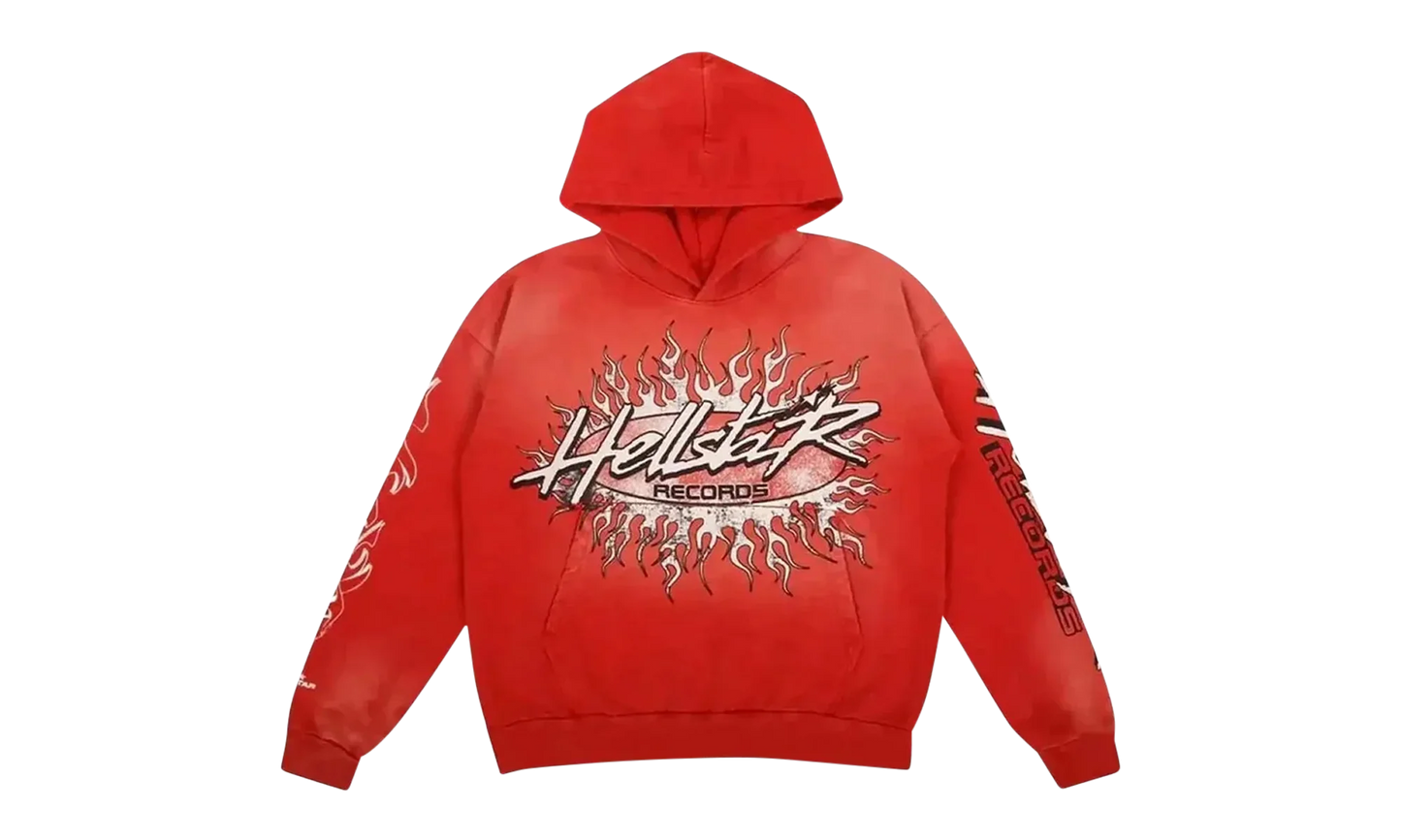 HELLSTAR RECORDS HOODIE "Red" HSR164