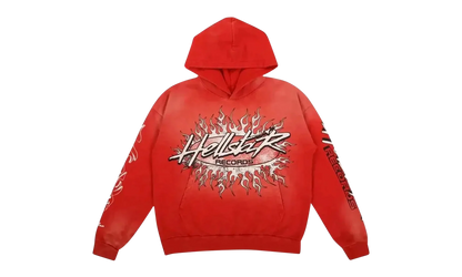 HELLSTAR RECORDS HOODIE "Red" HSR164