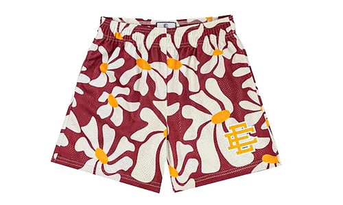 EE Basic Shorts "Red Daisies / Yellow" EE230