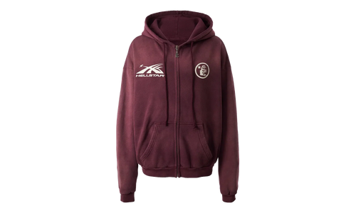 HS Logo Zip Up Hoodie "Burgundy" HSR122