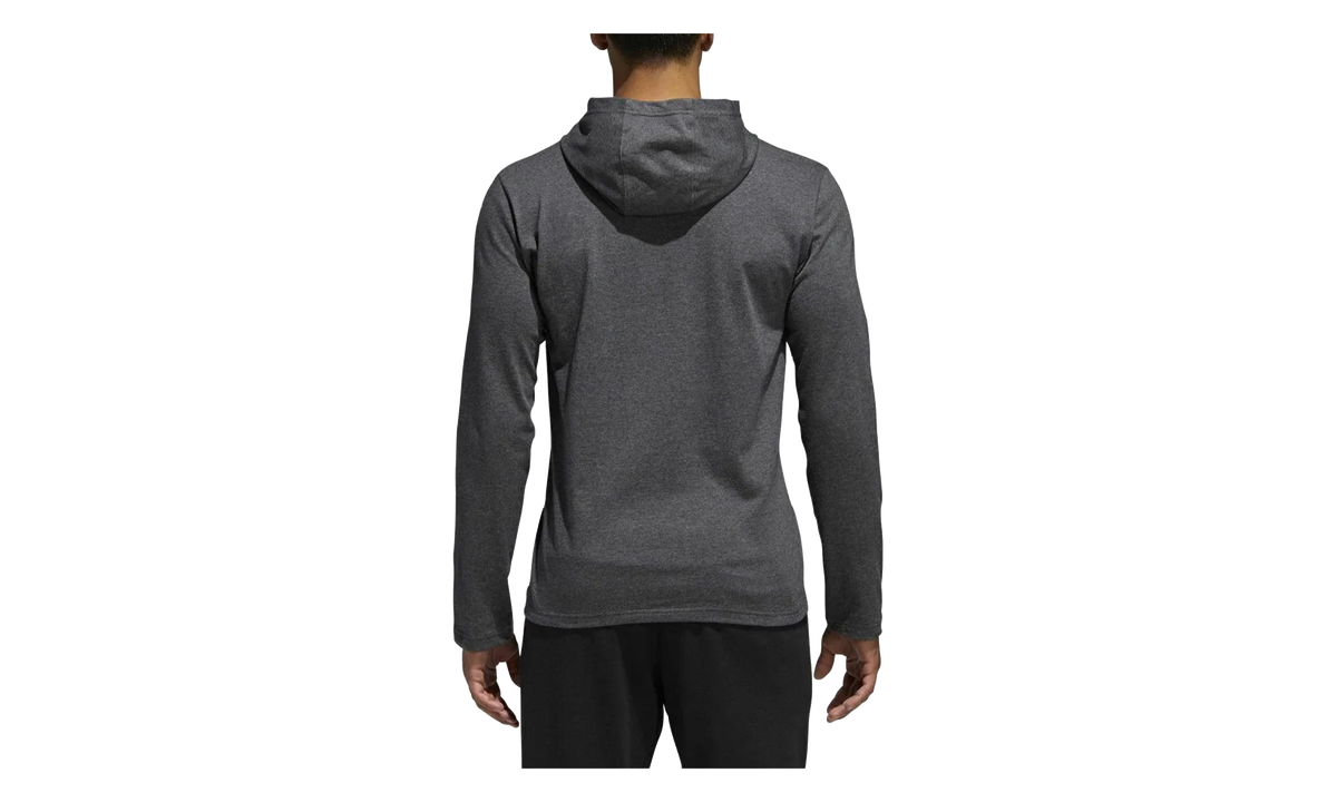 Badge of Sport Long Sleeve Hoodie "Dark Grey Heather" BR1455