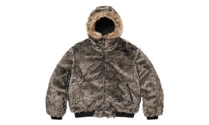 Reversible Faux Fur Hooded Work Jacket "SS26 - Black" SU27011