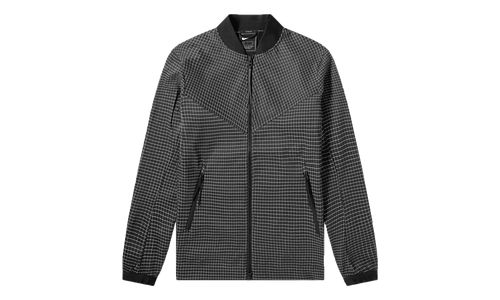 Tech Pack Grid Bomber Jacket "Black / Summit White" AR1578 010