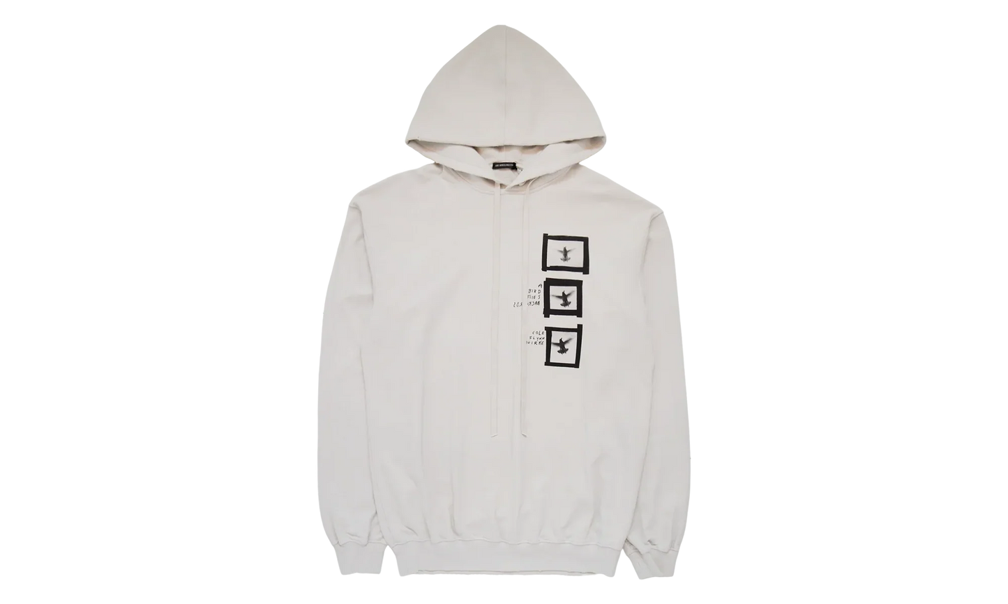 Ollie High Comfort Hoody With "Doves" Print "Ivory" B0013212FA639003