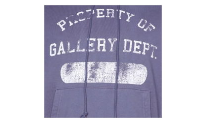 Property Print Cotton Hoodie "Purple" GD079