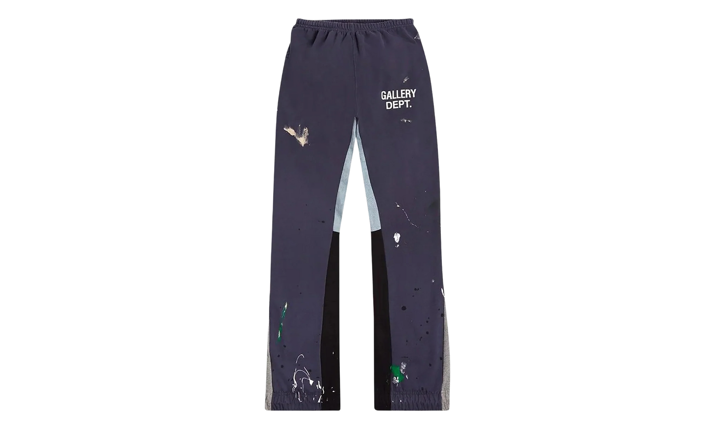 Painted Flare Sweatpants "Navy" GD030