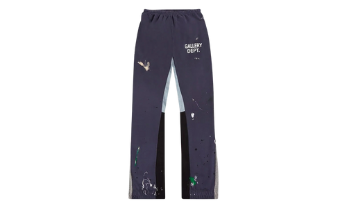 Painted Flare Sweatpants "Navy" GD030
