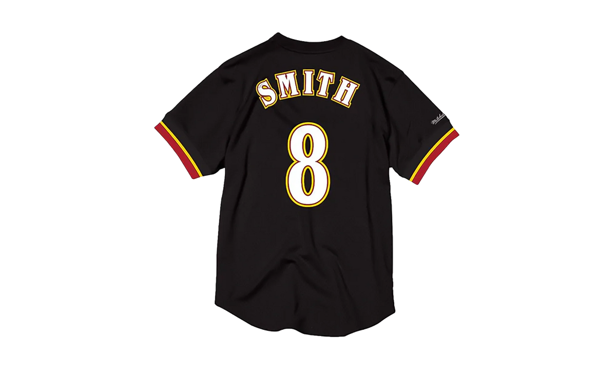 NBA Steve Smith Name & Number Mesh Crewneck Shirt "Atlanta Hawks - Black" BA8X4G AHA K KUQ