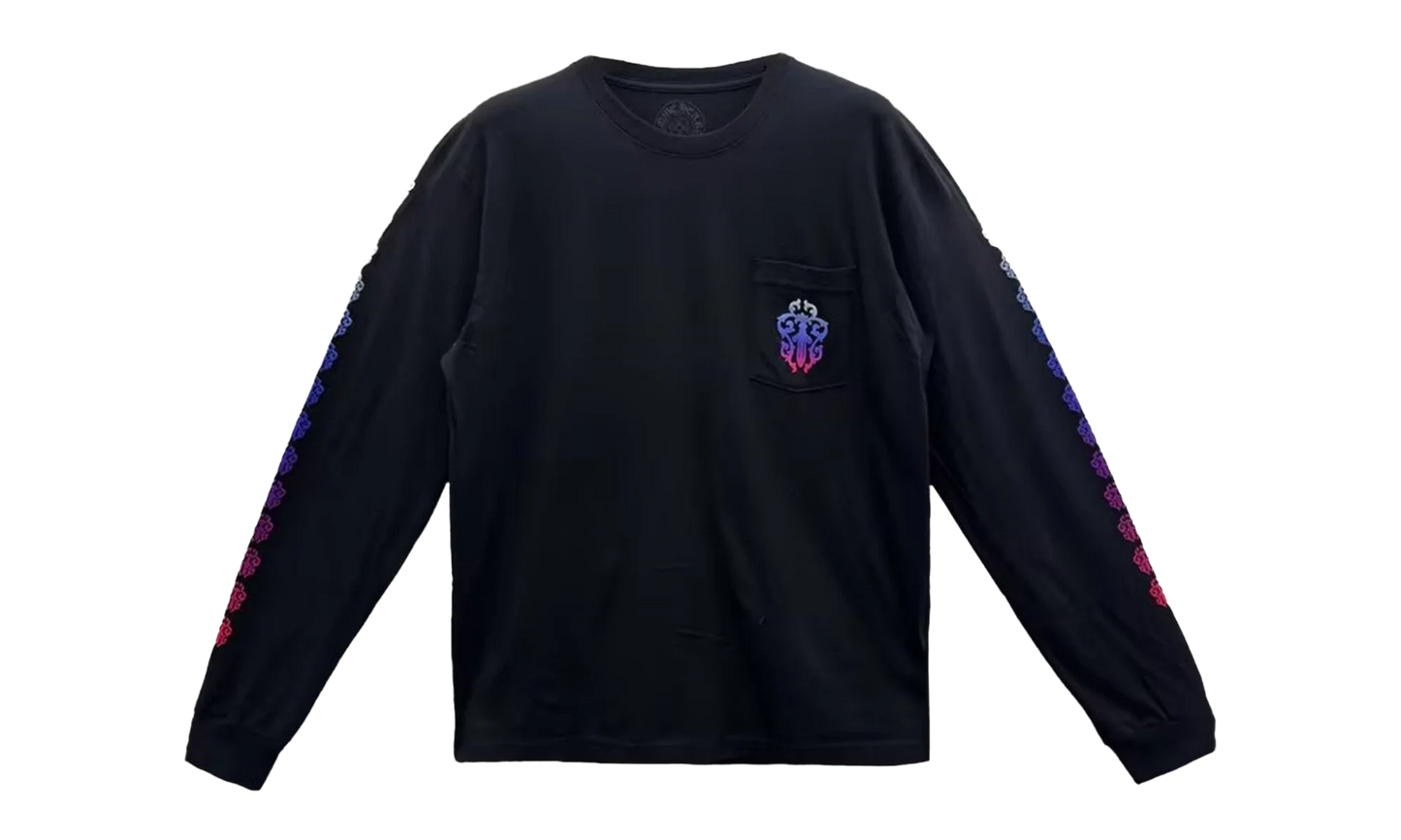 Gradient Dagger Horseshoe Long Sleeve Tee "Black" CHRM0789
