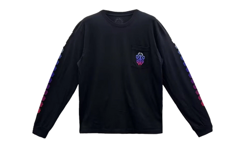Gradient Dagger Horseshoe Long Sleeve Tee "Black" CHRM0789
