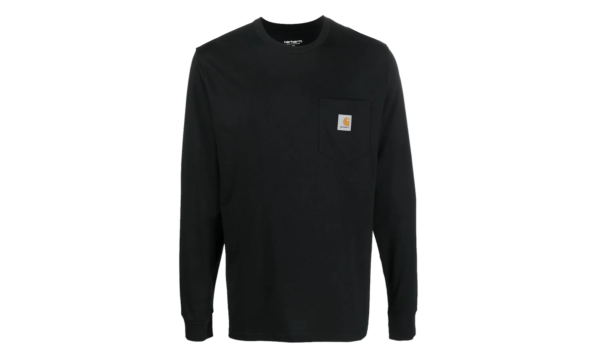 Long Sleeve Pocket T-shirt "Black" I030437 89XX